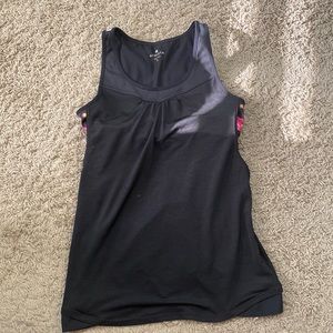 Athleta built in bra black tank top